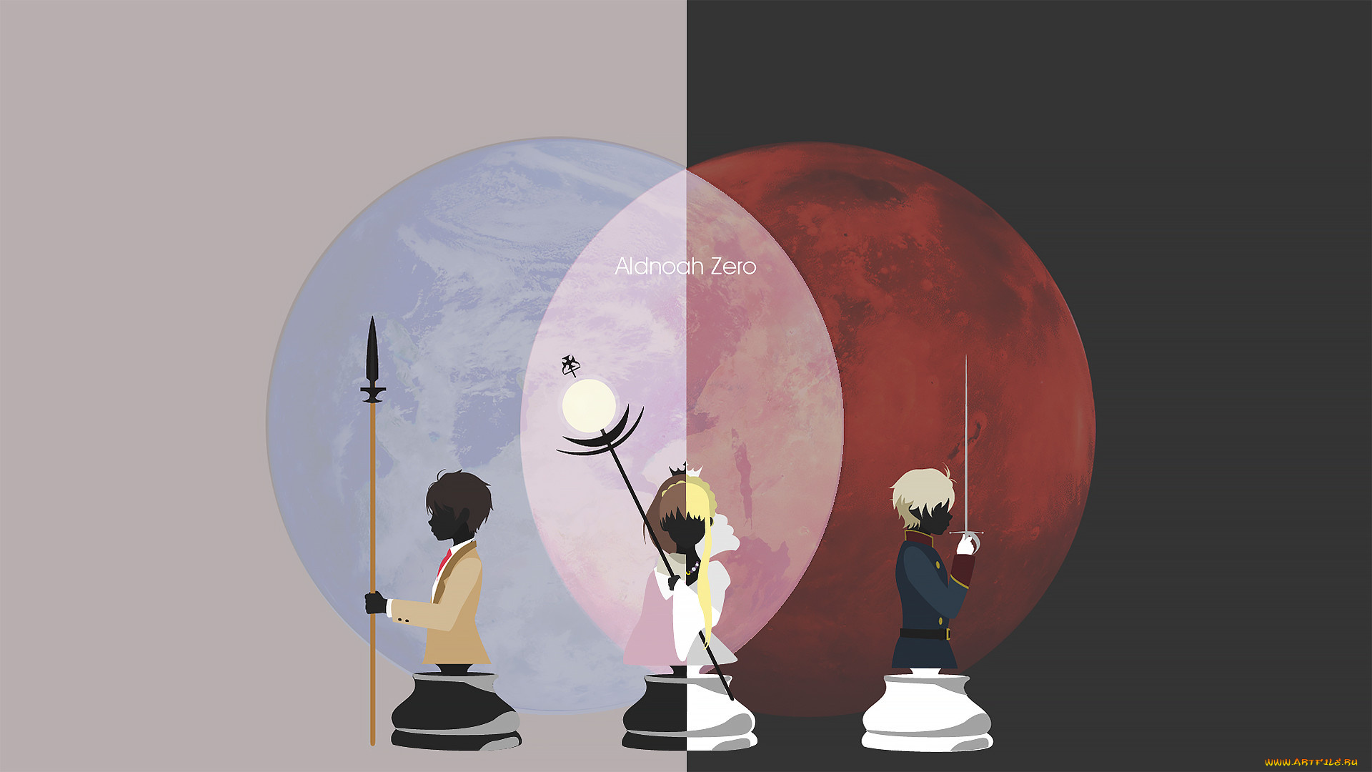 аниме, aldnoah, zero, шахматы