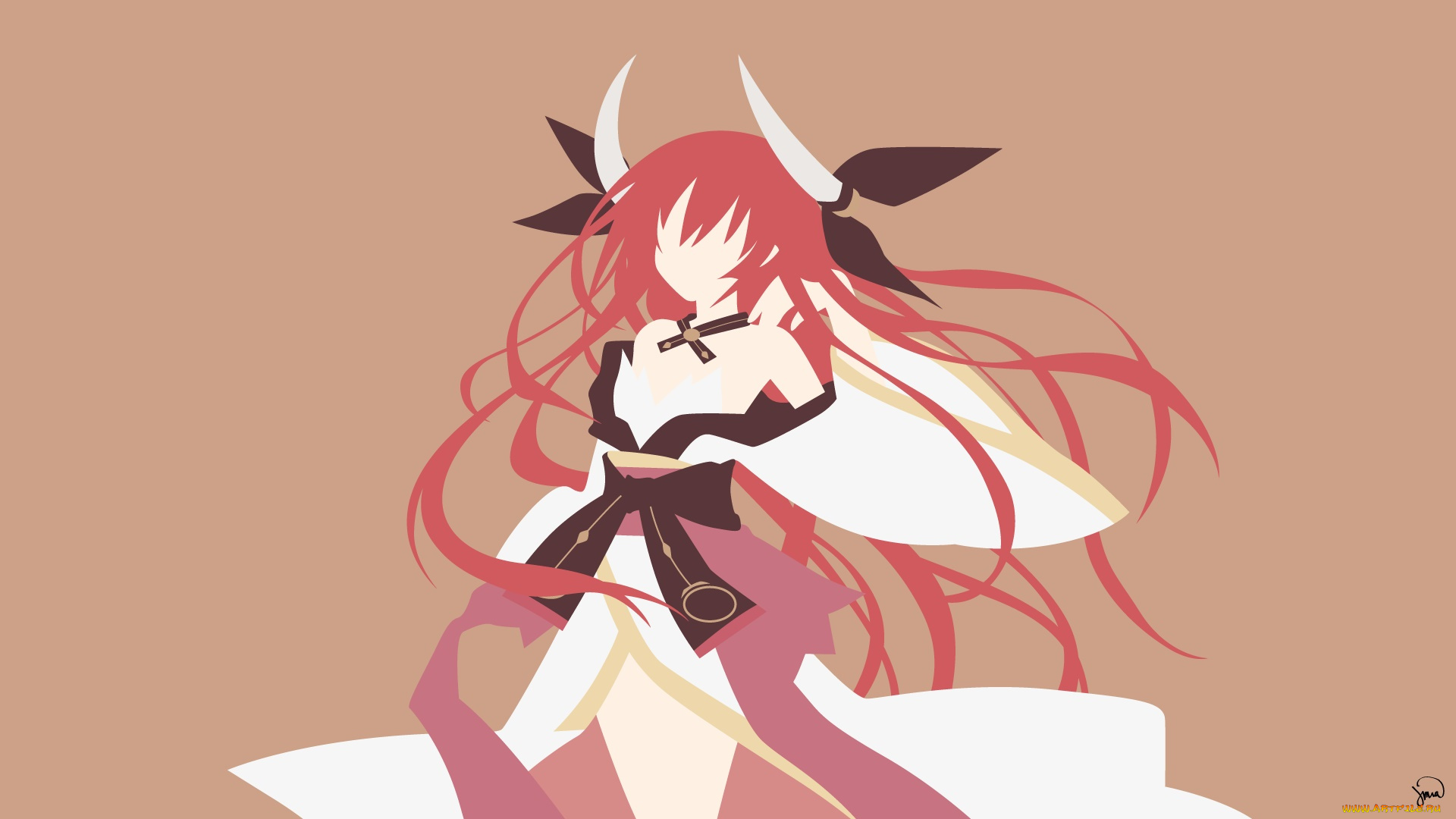 аниме, date, a, live, девушка, взгляд, фон