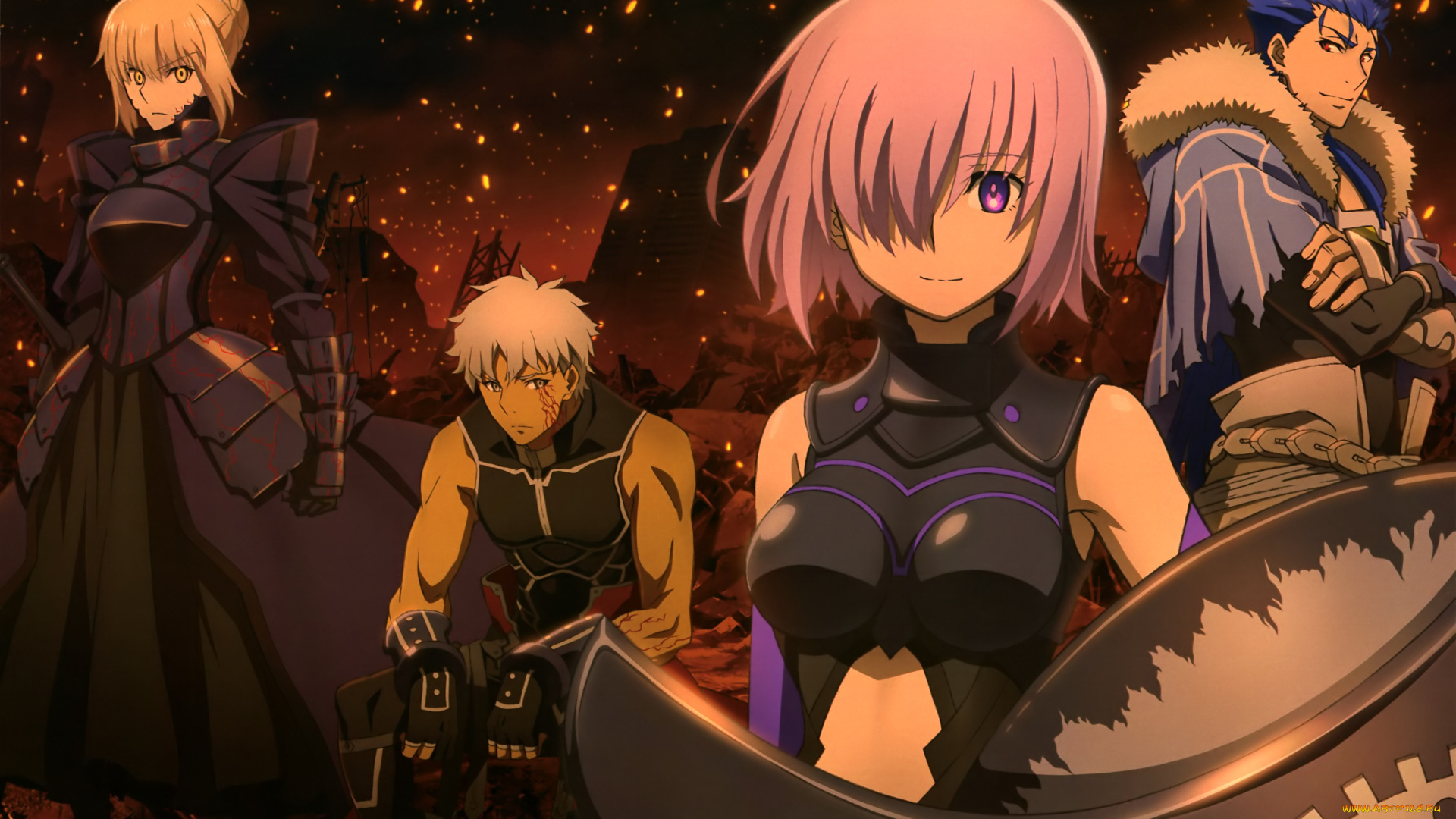 аниме, fate, stay, night, grand, order