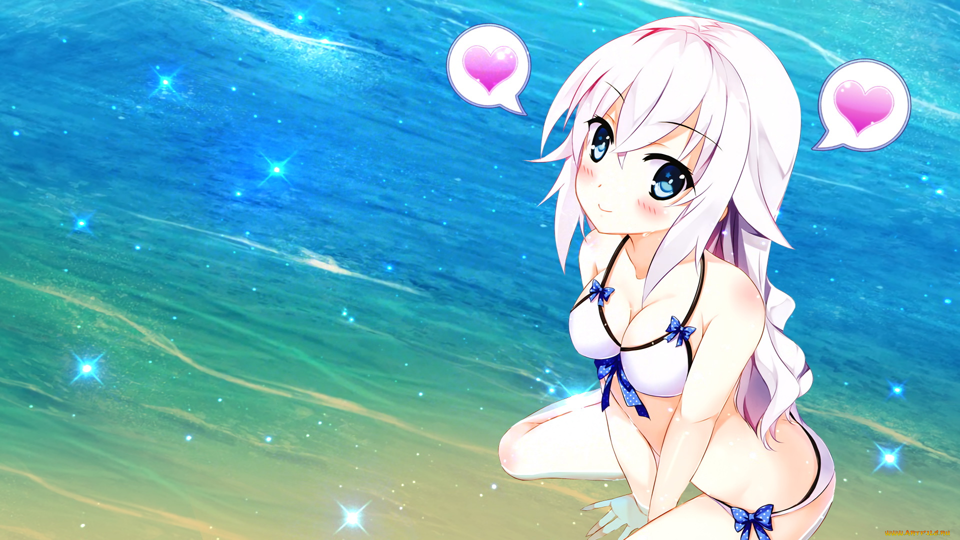 аниме, unknown, , другое, девушка, взгляд, фон