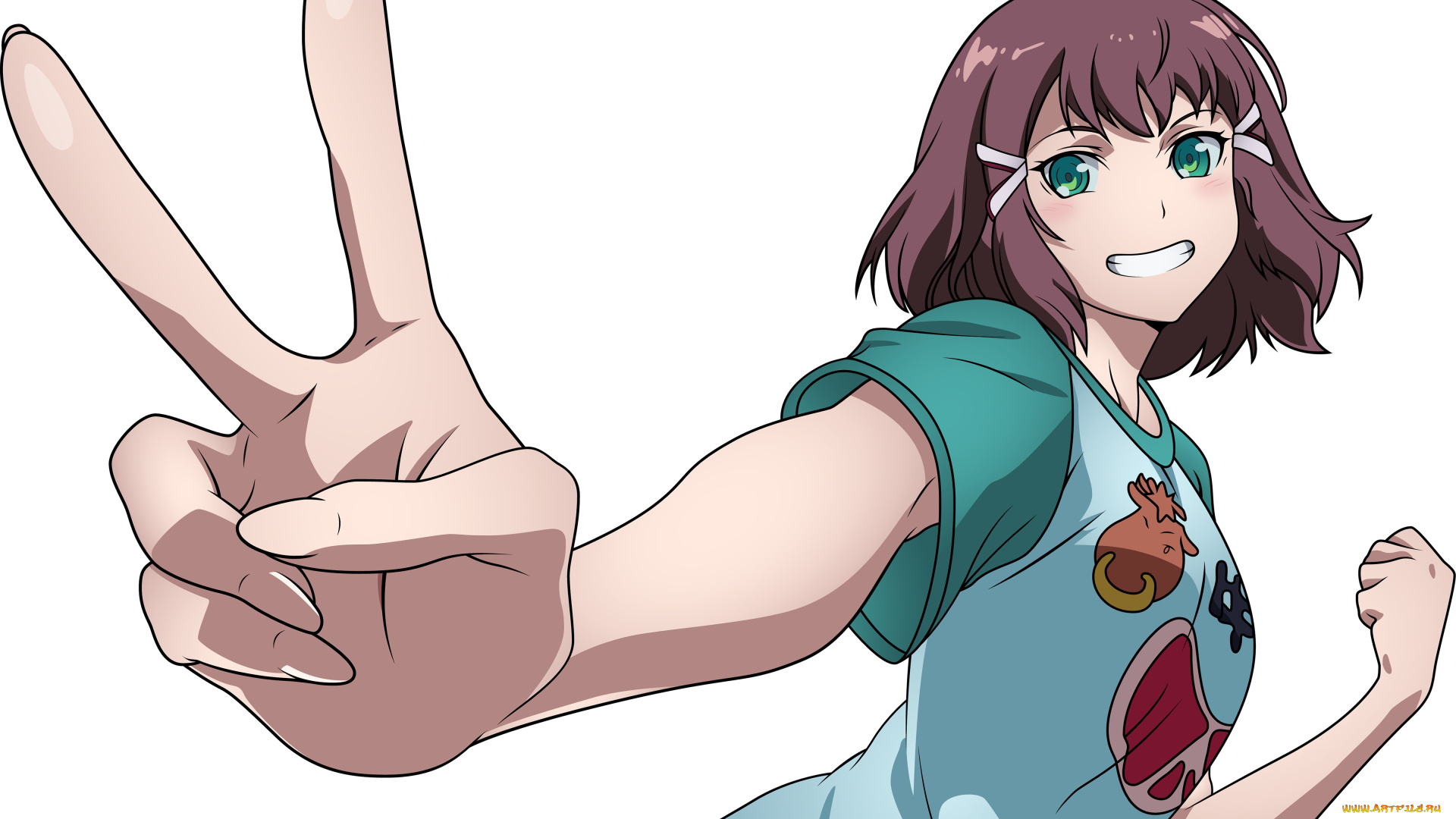 аниме, unknown, , другое, фон, взгляд, девушка