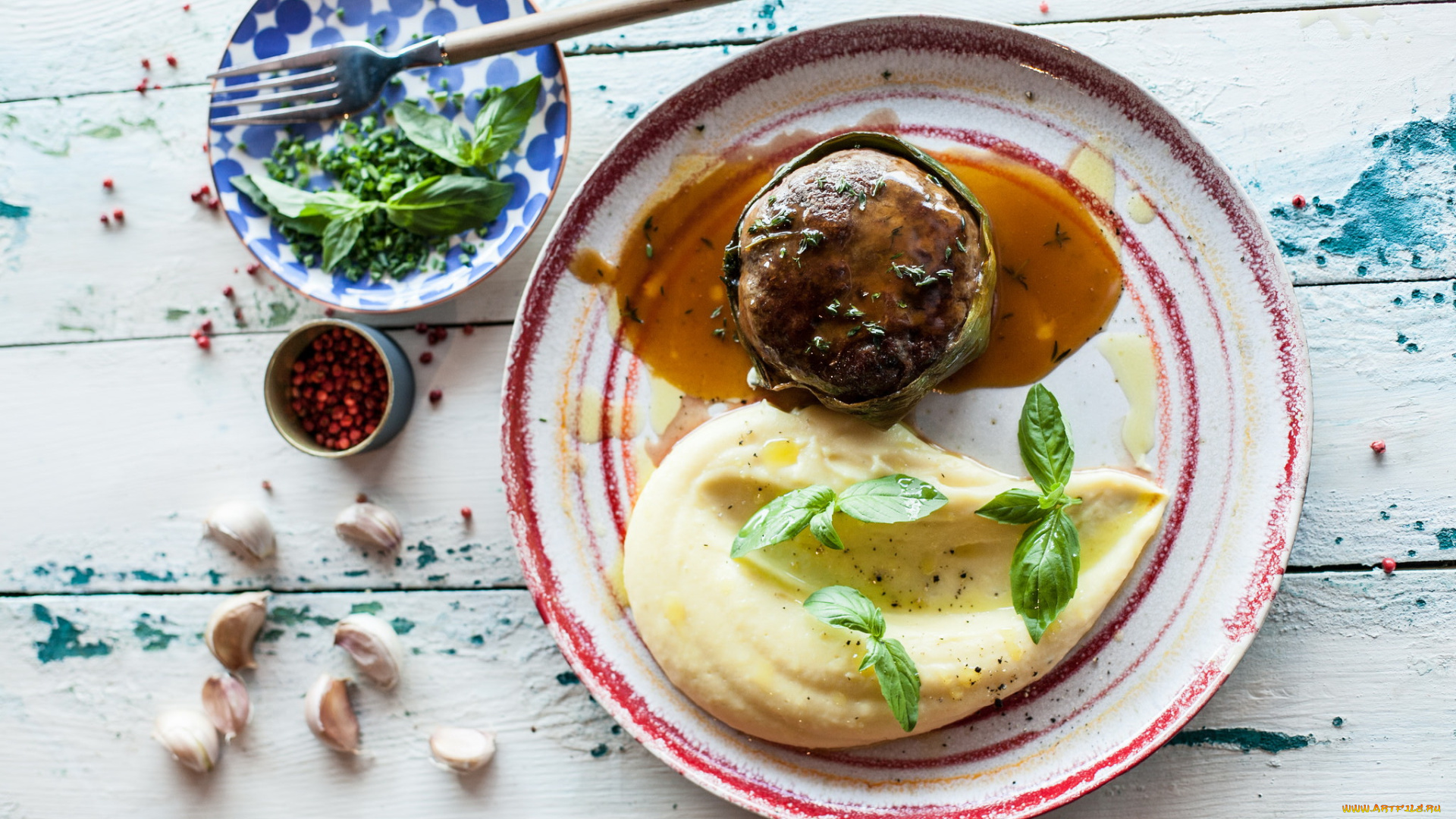 еда, вторые, блюда, зелень, обед, вкусно, пюре