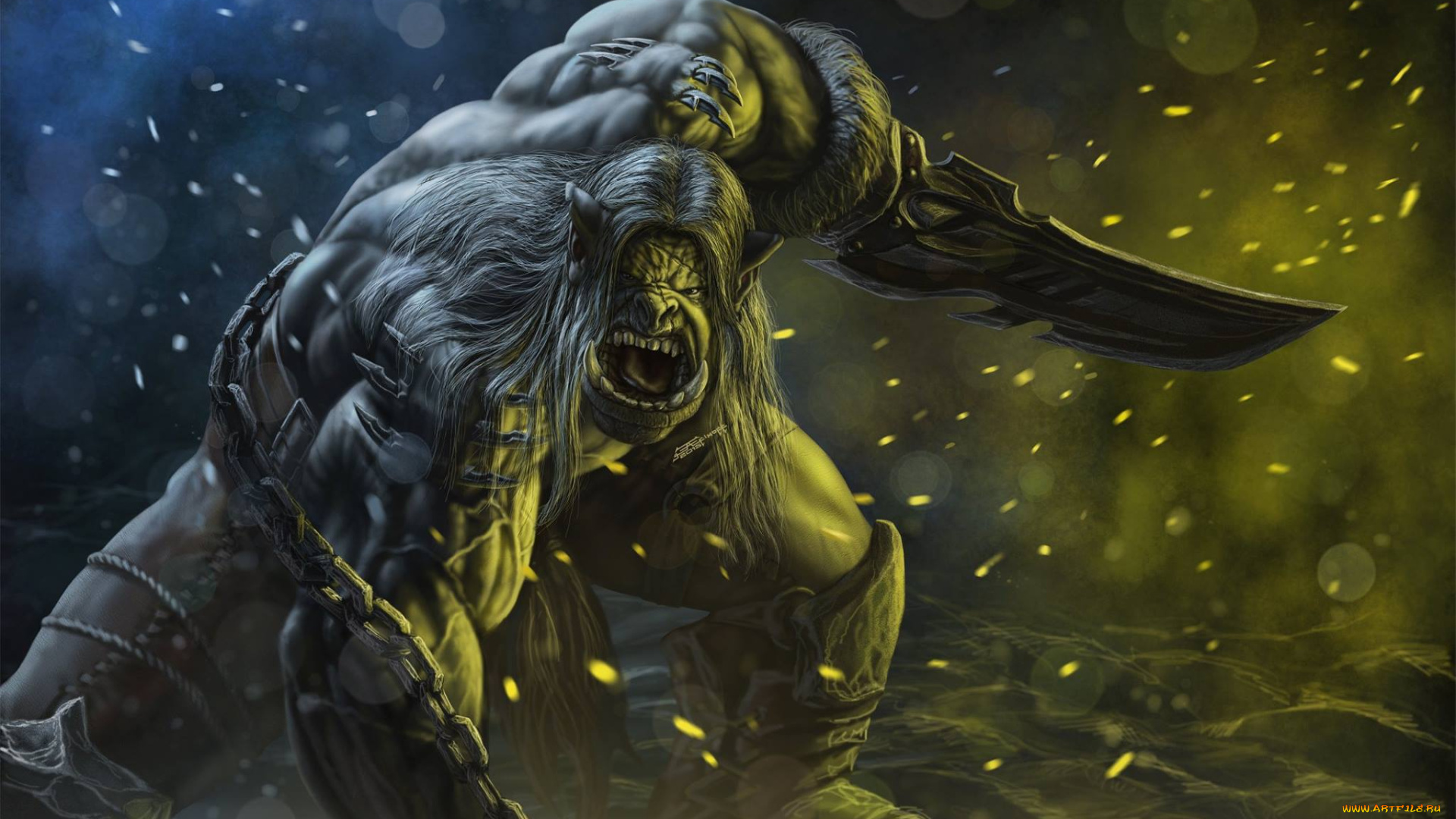 фэнтези, существа, kargath, bladefist, каргат, острорук, орк, edikt, art