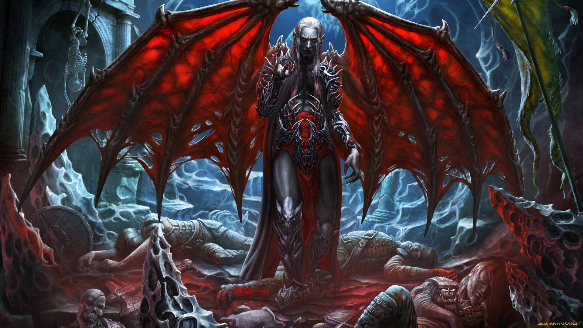 фэнтези, вампиры, смерть, жертвы, крылья, вампир