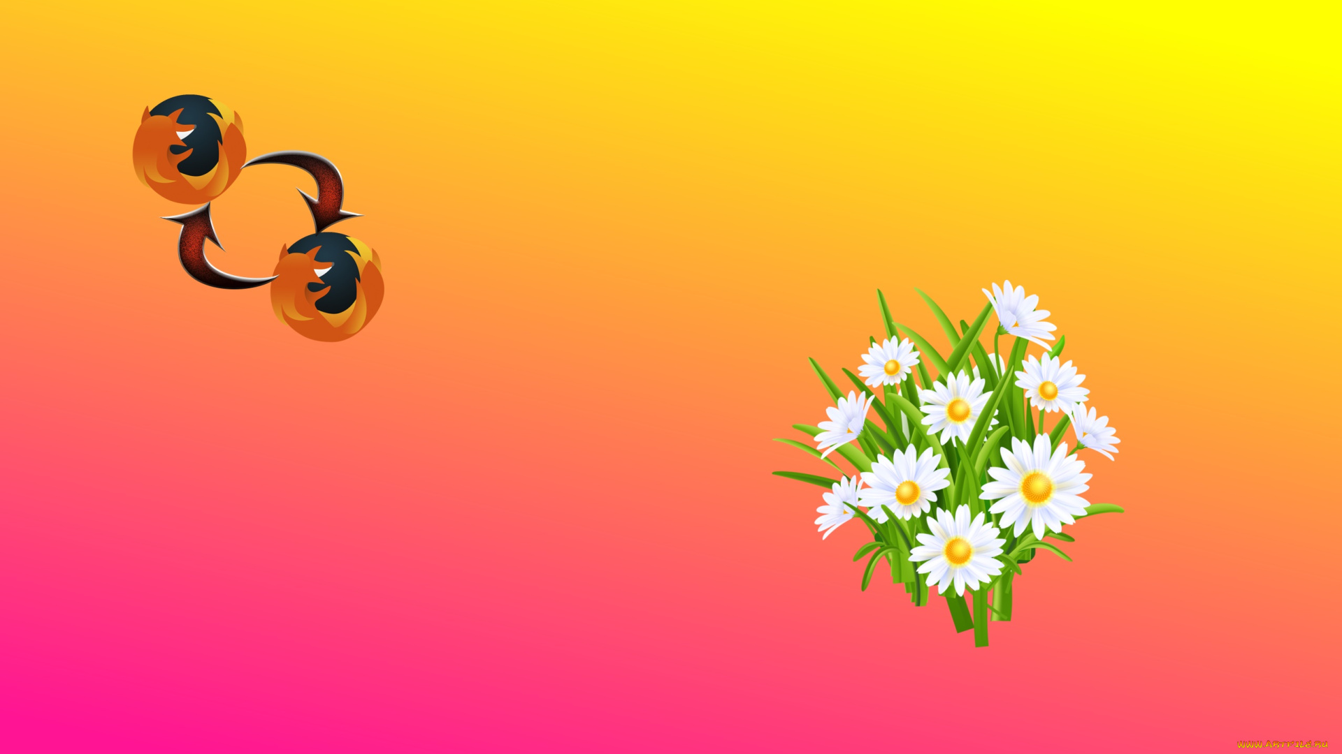 компьютеры, mozilla, firefox, фон, логотип