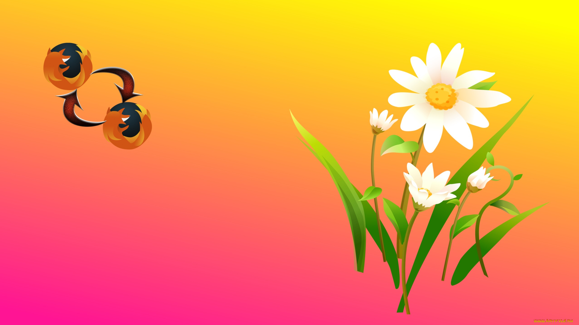 компьютеры, mozilla, firefox, фон, логотип