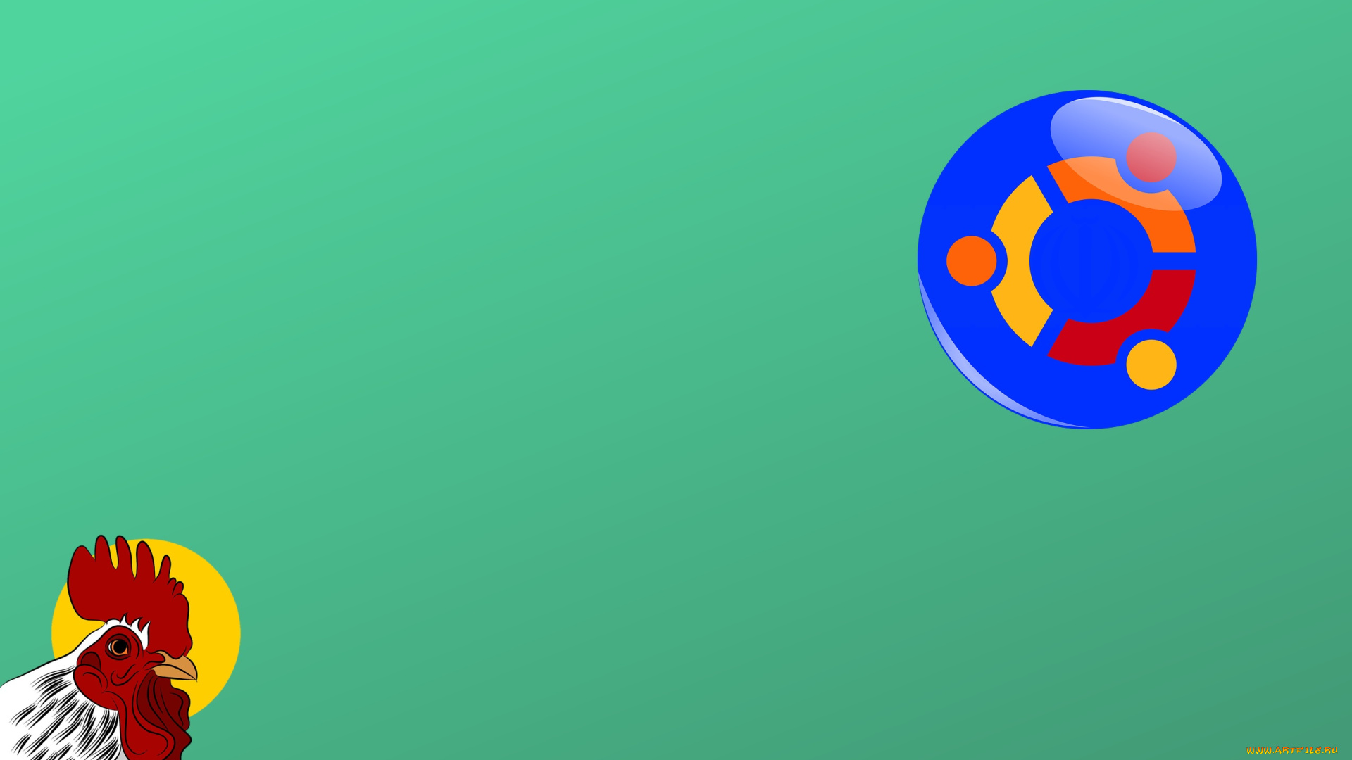 компьютеры, ubuntu, linux, логотип, фон