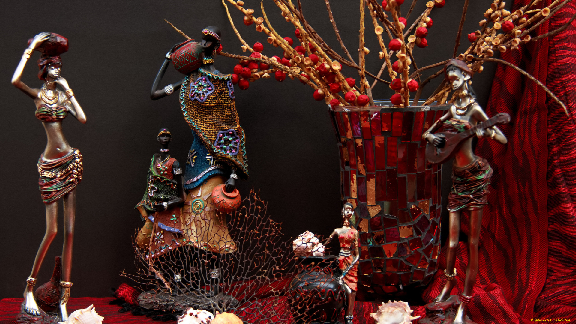 разное, -, другое, ваза, фигурки