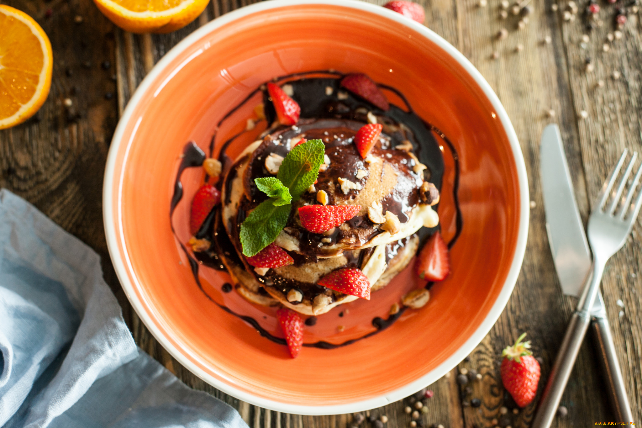 еда, блины, , оладьи, завтрак, ягоды, варенье, оладьи