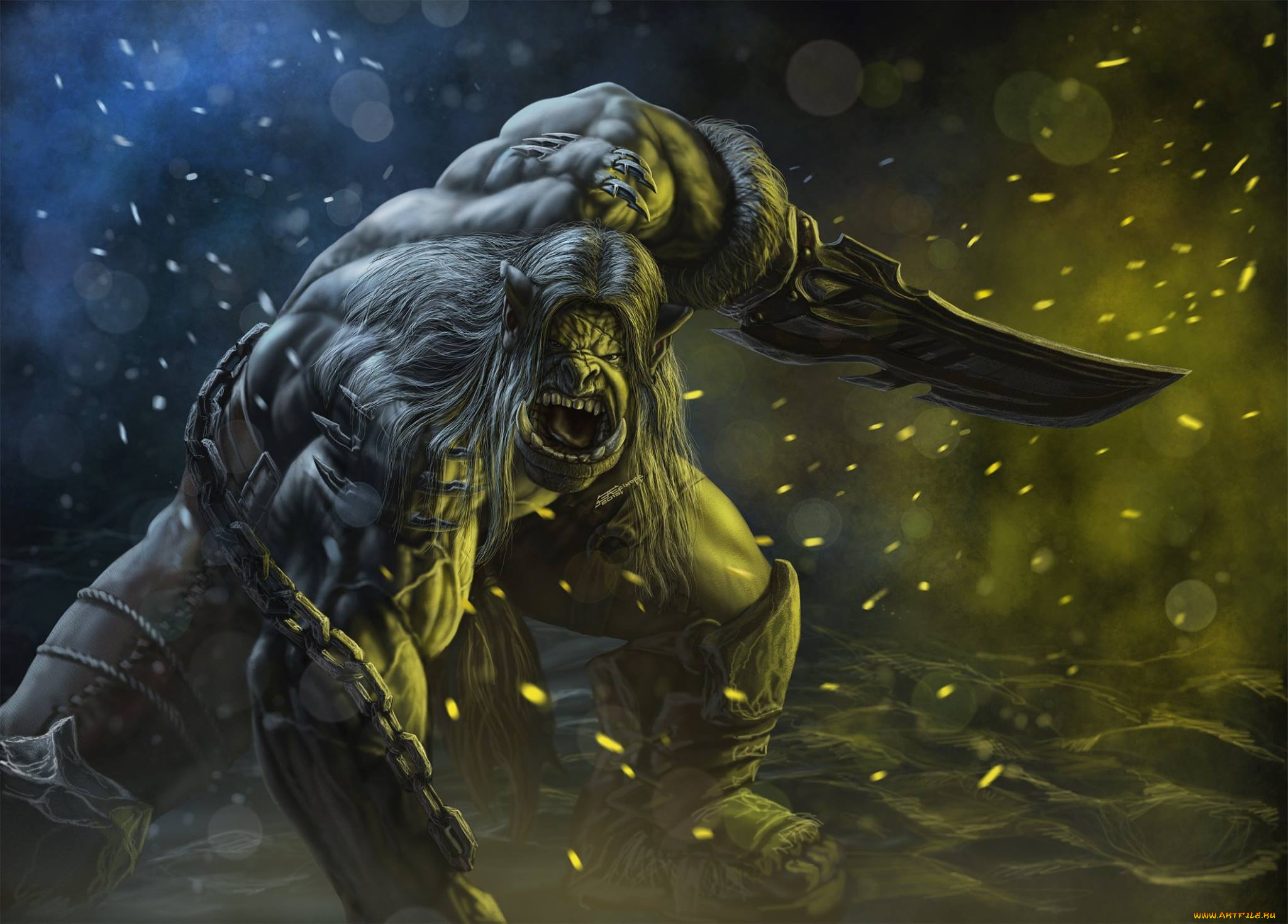 фэнтези, существа, kargath, bladefist, каргат, острорук, орк, edikt, art