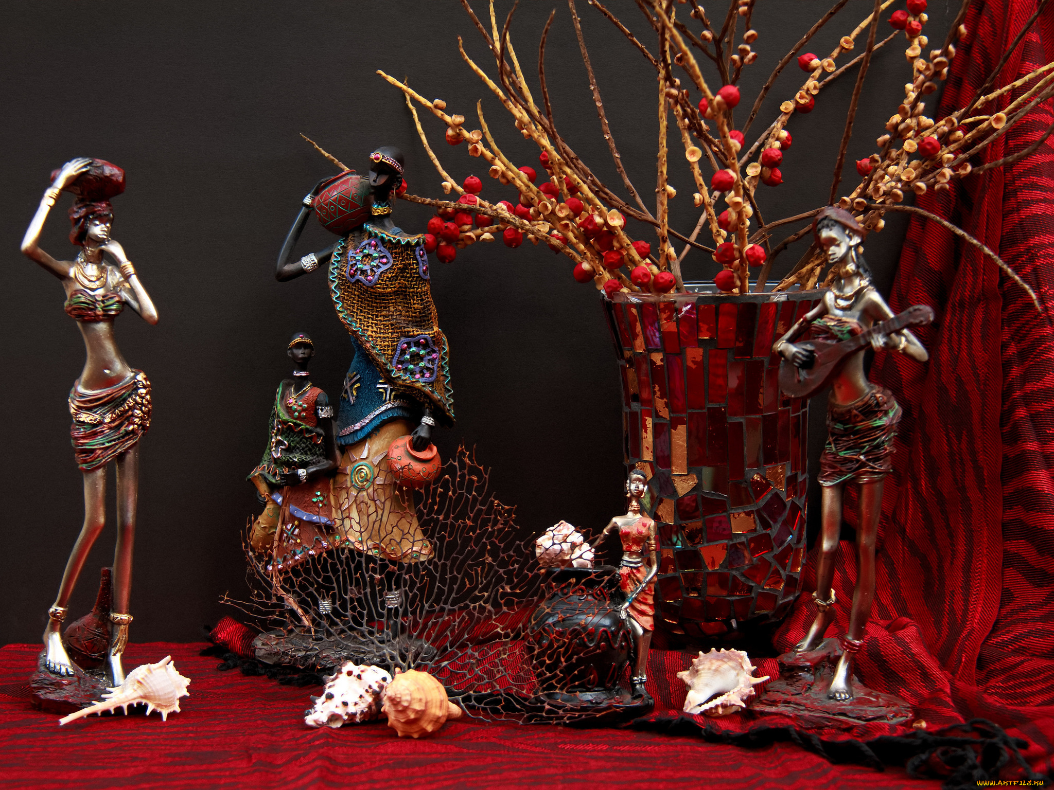 разное, -, другое, ваза, фигурки