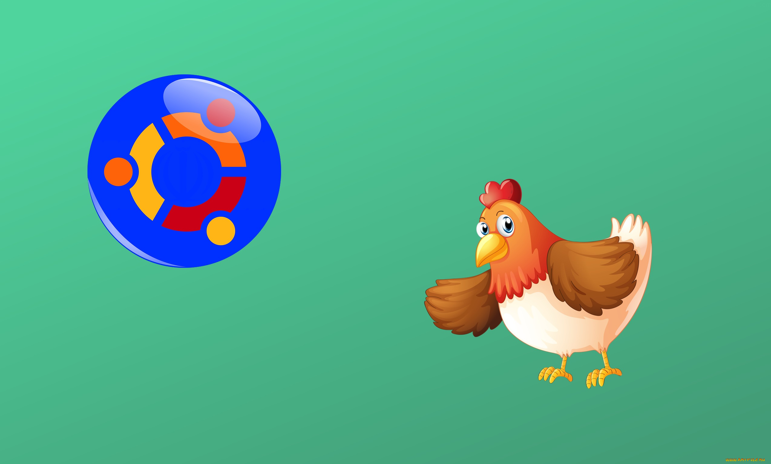 компьютеры, ubuntu, linux, логотип, фон