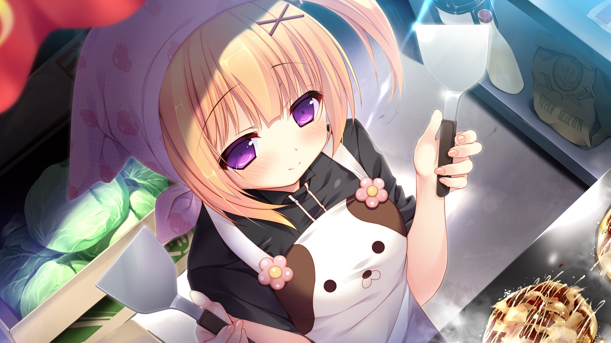 аниме, unknown, , другое, девушка, взгляд, фон