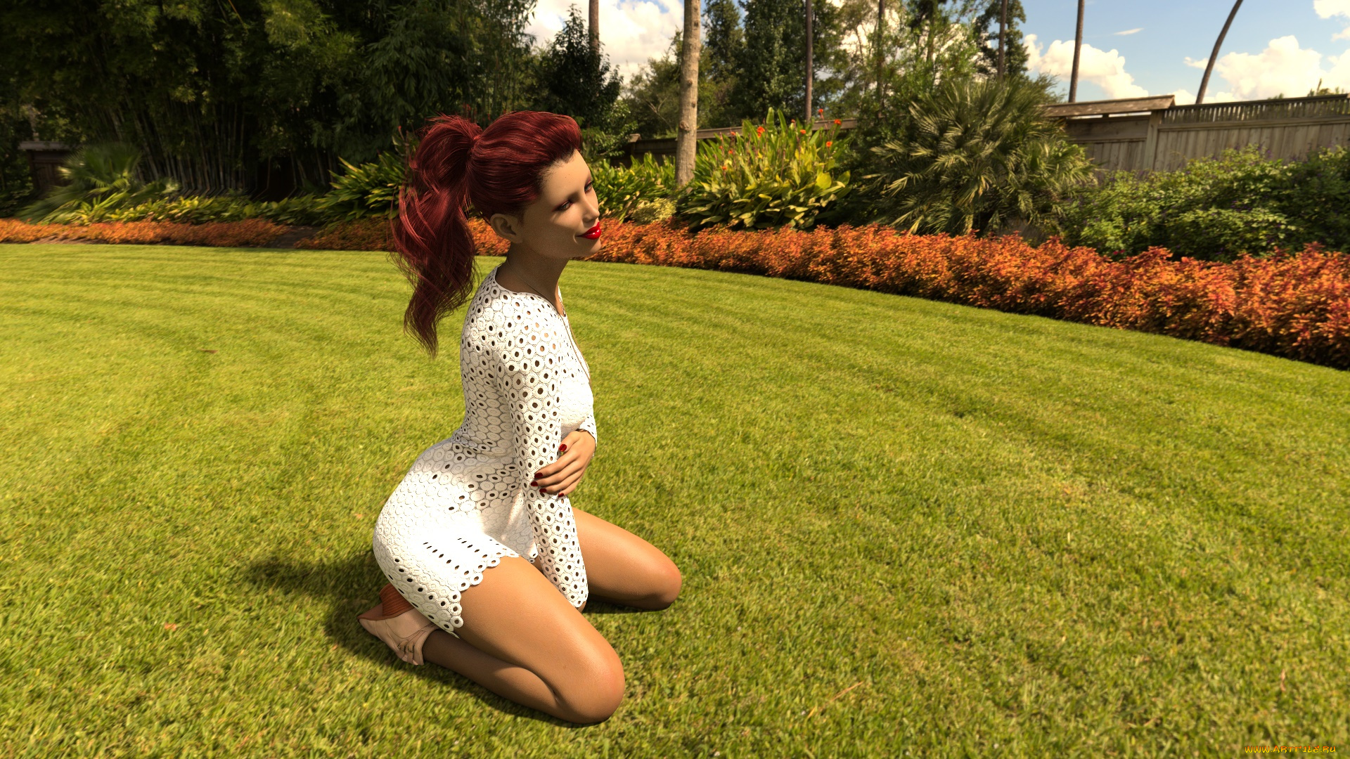 3д, графика, люди, , people, девушка, взгляд, фон