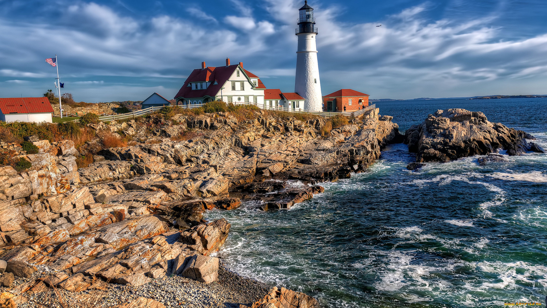 природа, маяки, простор