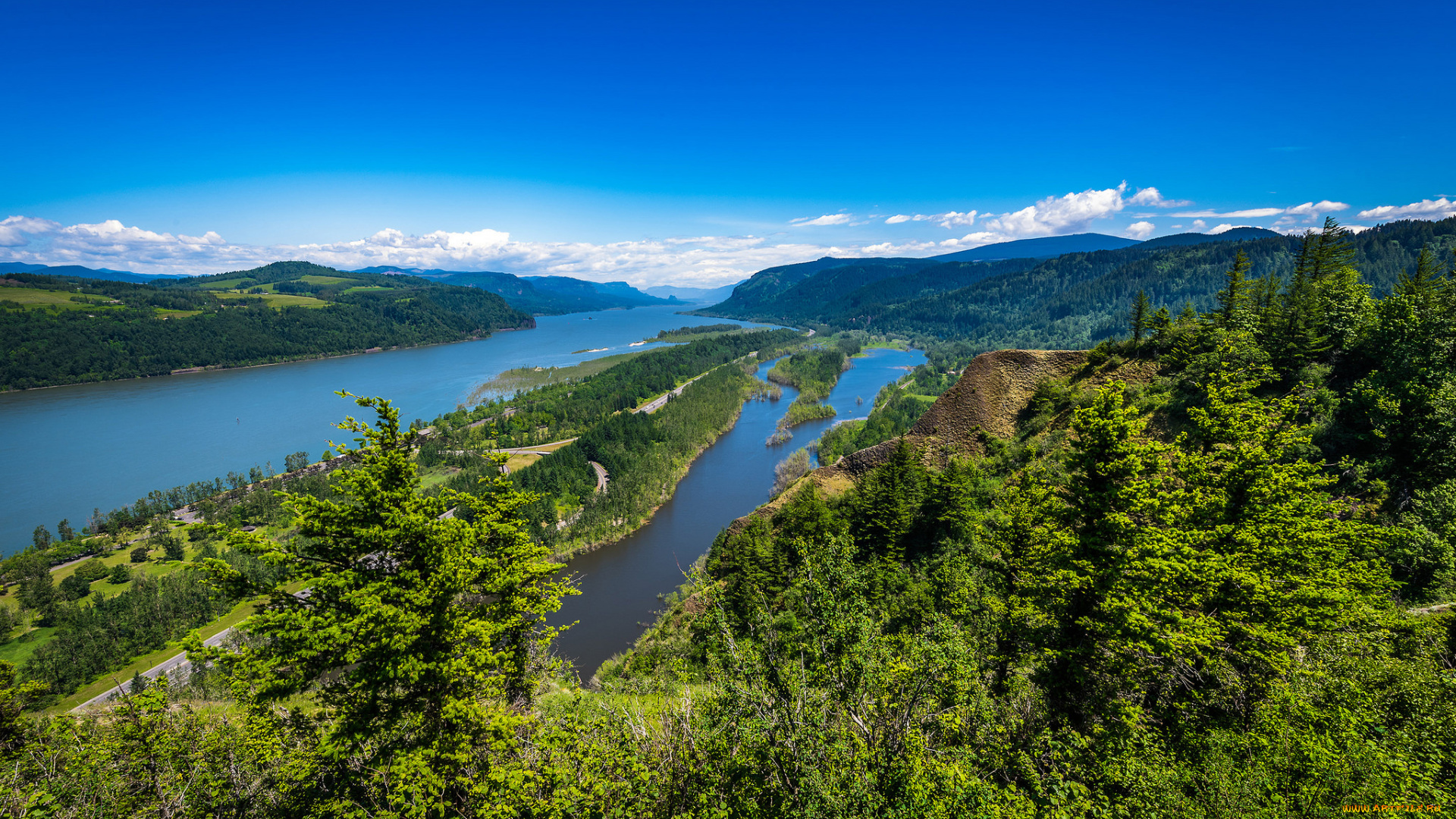 природа, реки, озера, простор