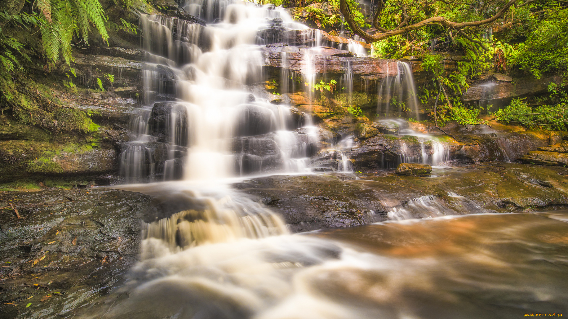 природа, водопады, простор