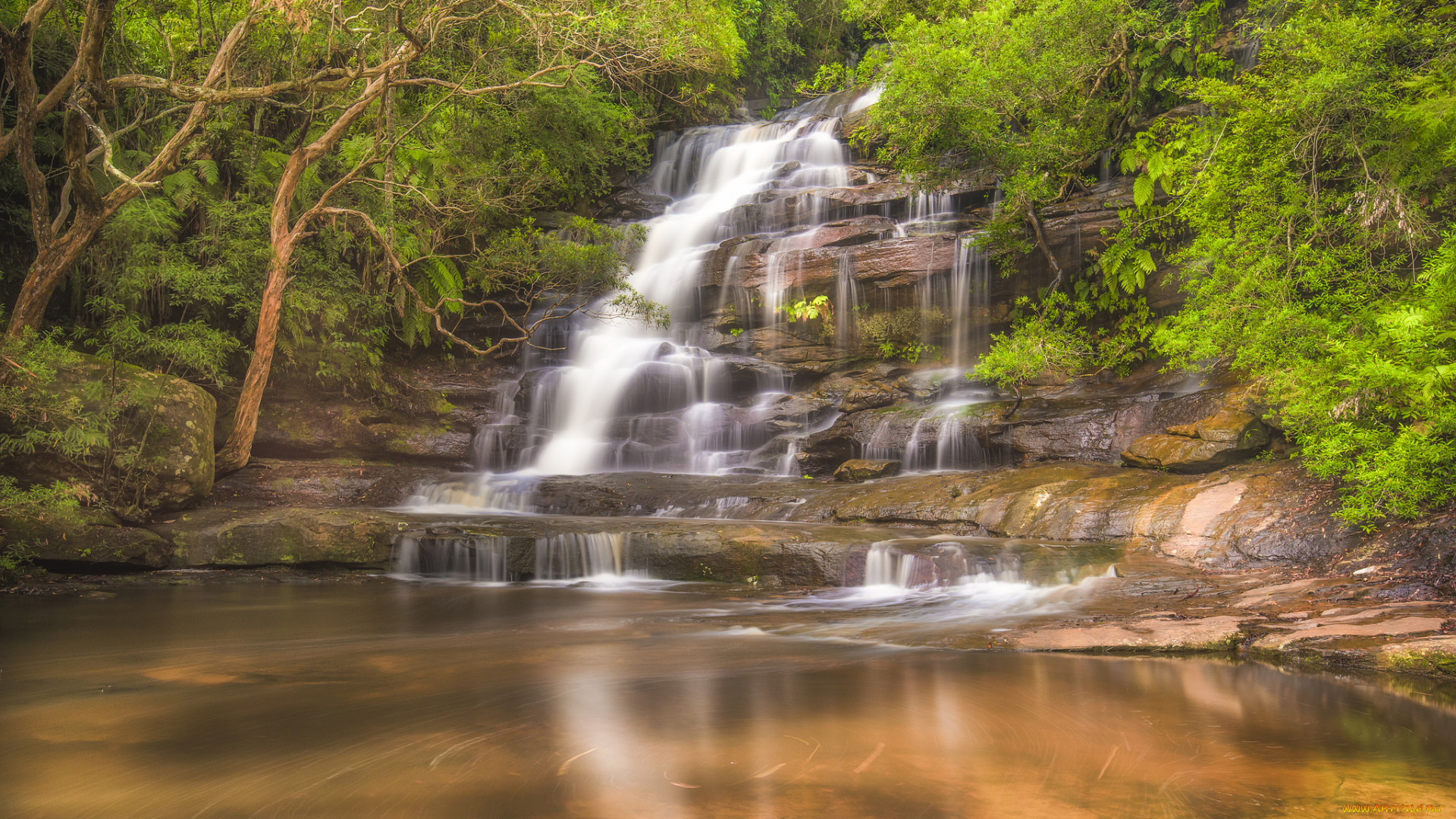 природа, водопады, простор
