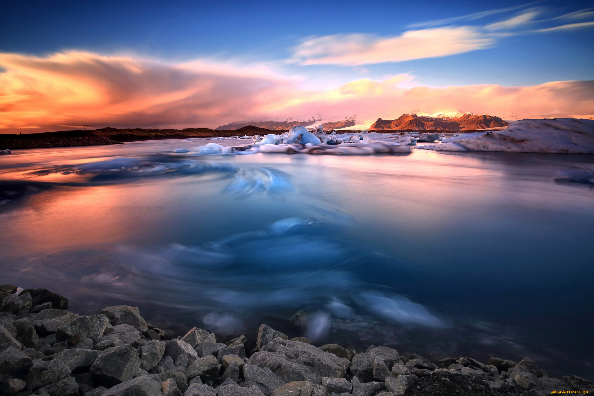 природа, побережье, простор