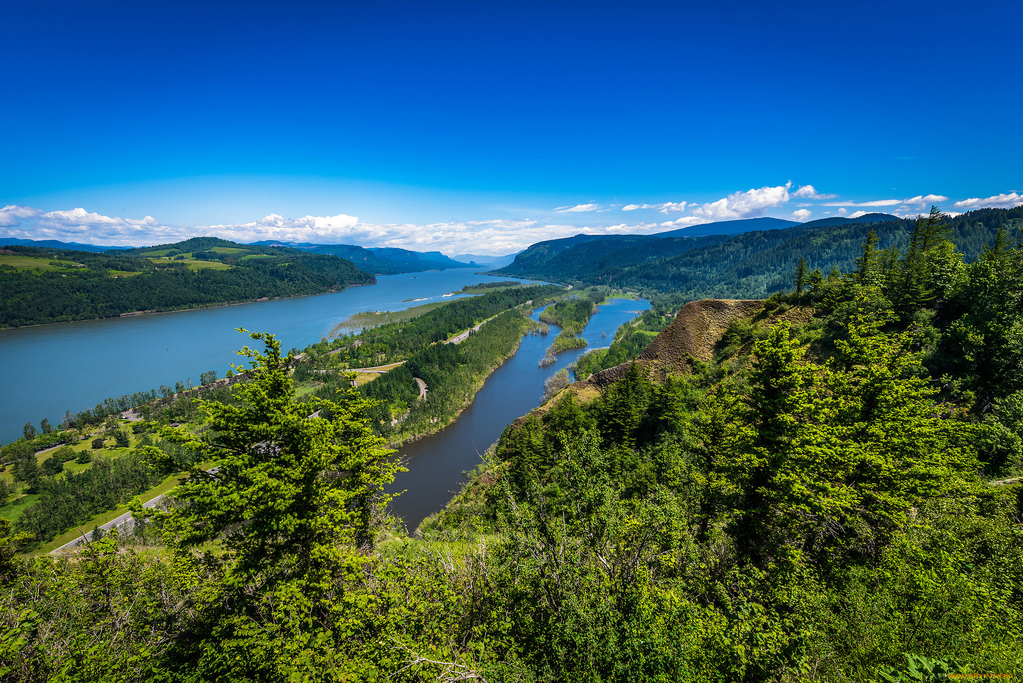 природа, реки, озера, простор
