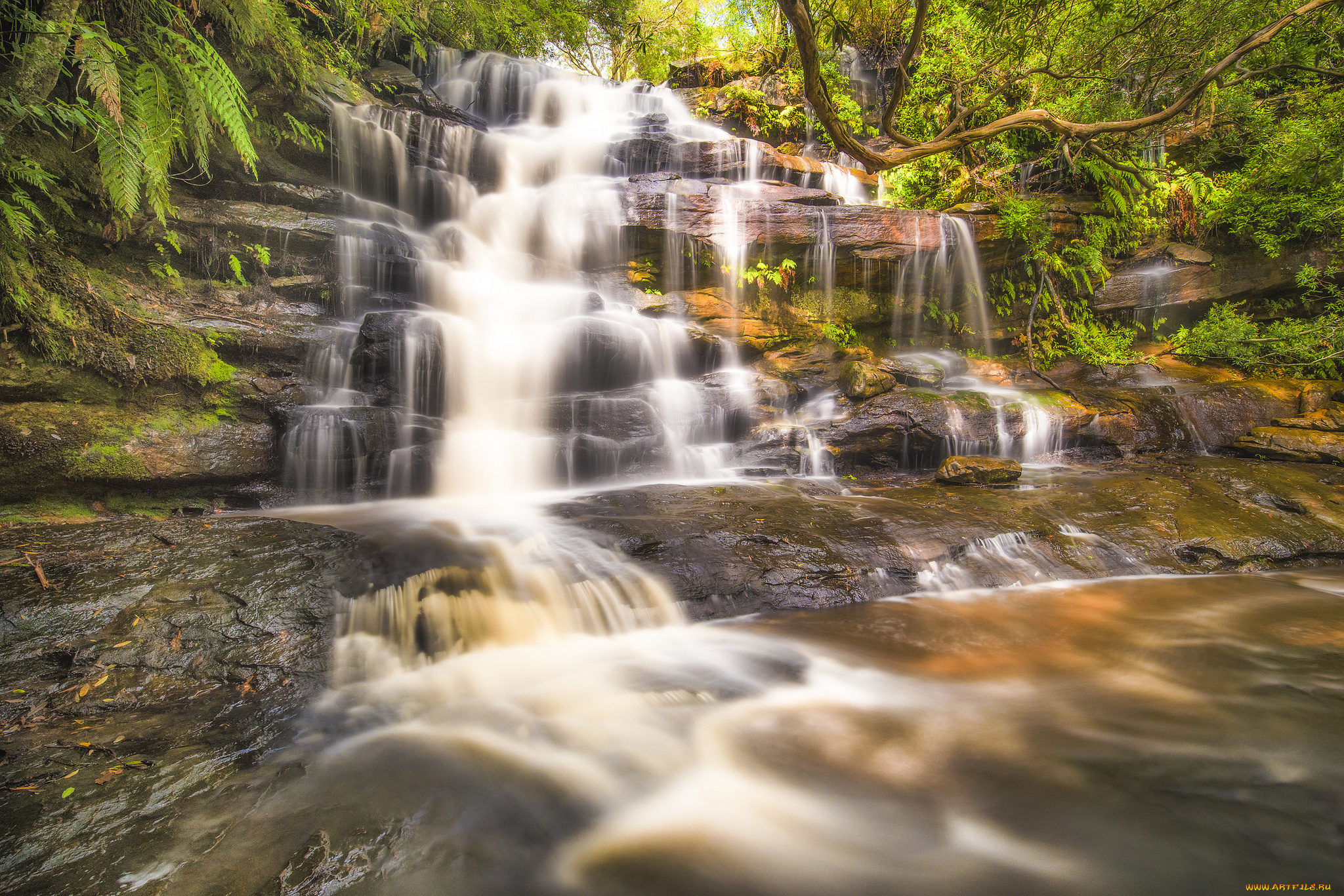природа, водопады, простор
