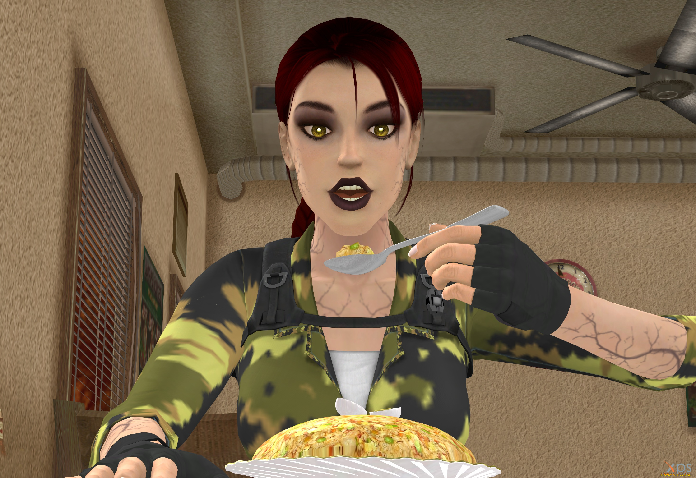 3д, графика, армия, , military, взгляд, девушка, фон