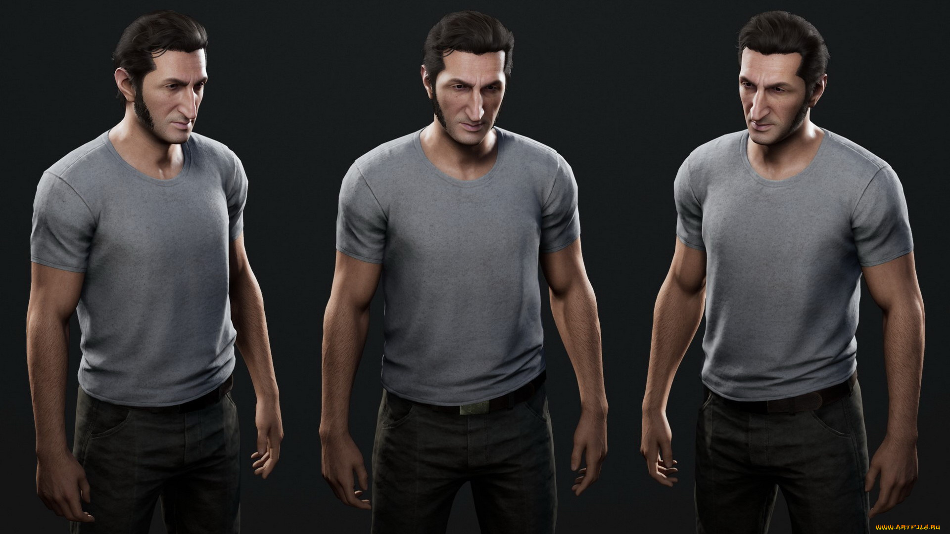 видео, игры, a, way, out, ракурсы, брюки, футболка, мужчина