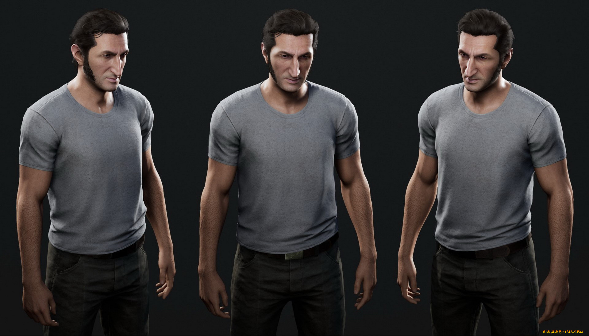 видео, игры, a, way, out, ракурсы, брюки, футболка, мужчина