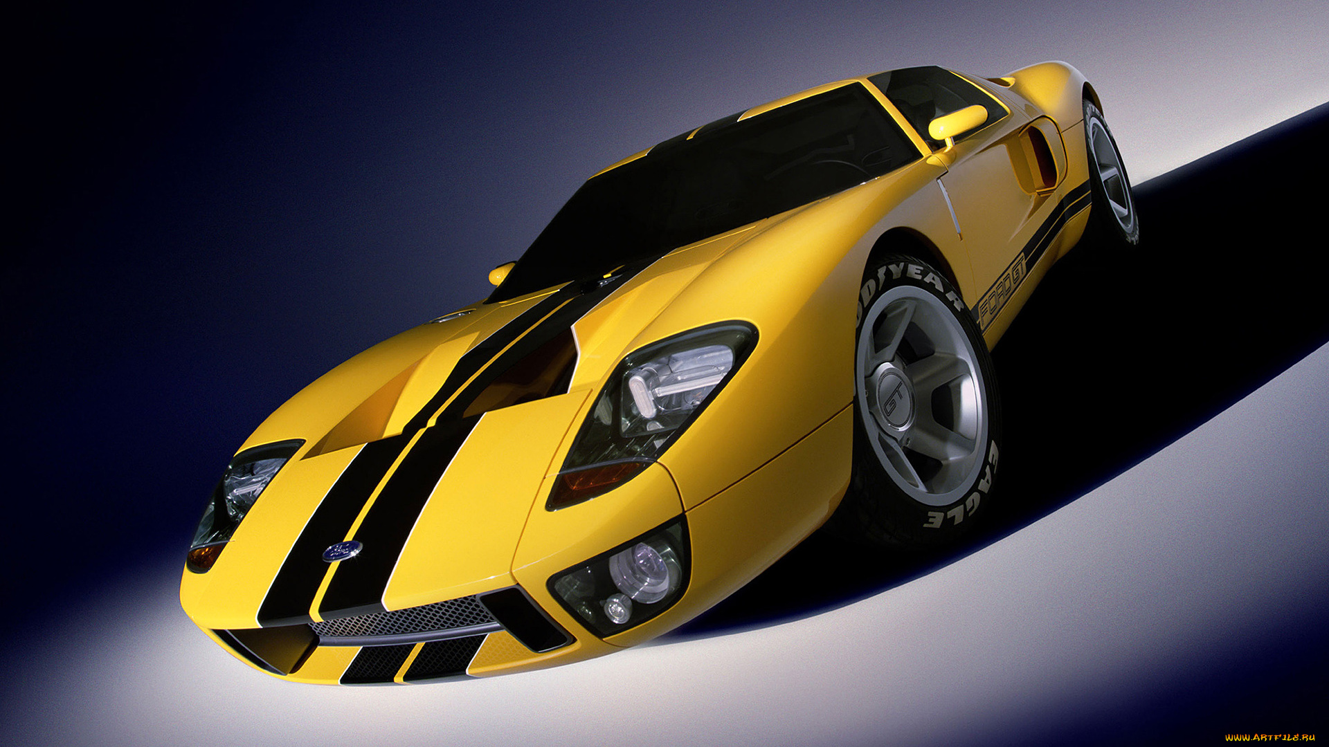 ford, gt40, concept, автомобили, ford, форд, желтый