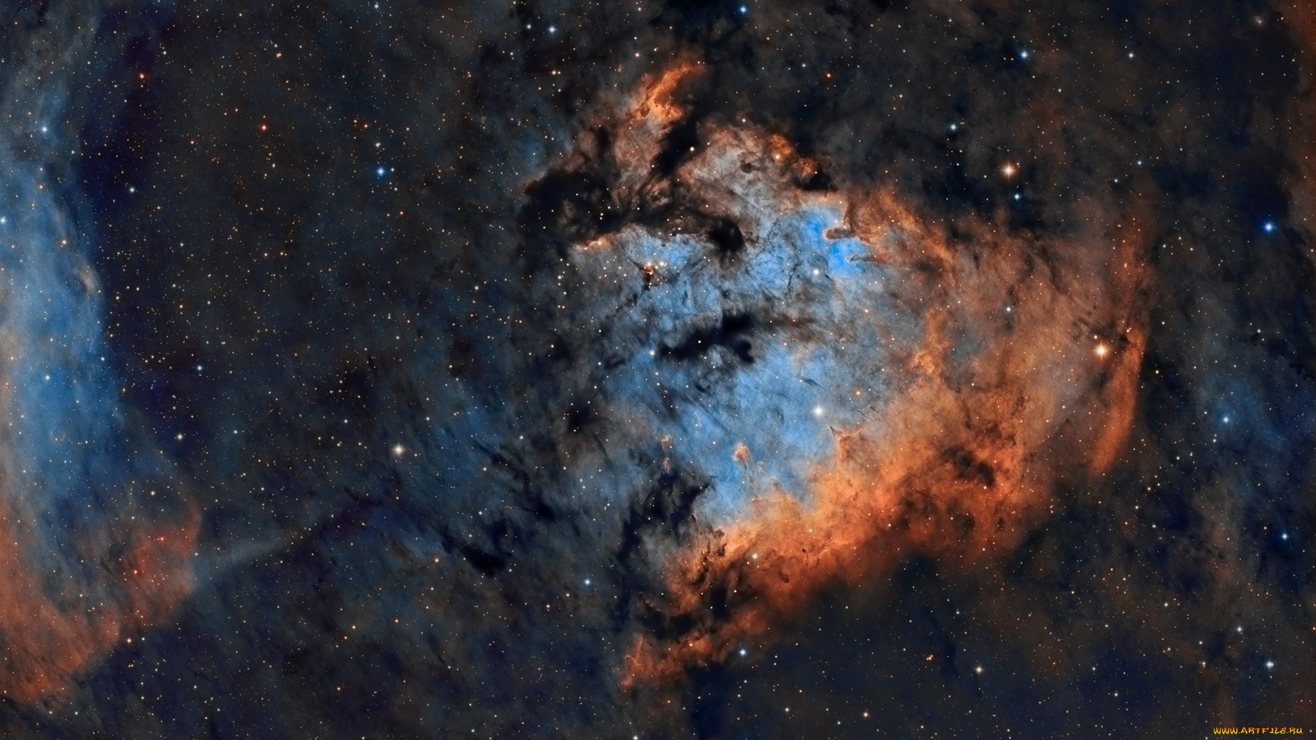 космос, галактики, туманности, туманность, ngc, 7822