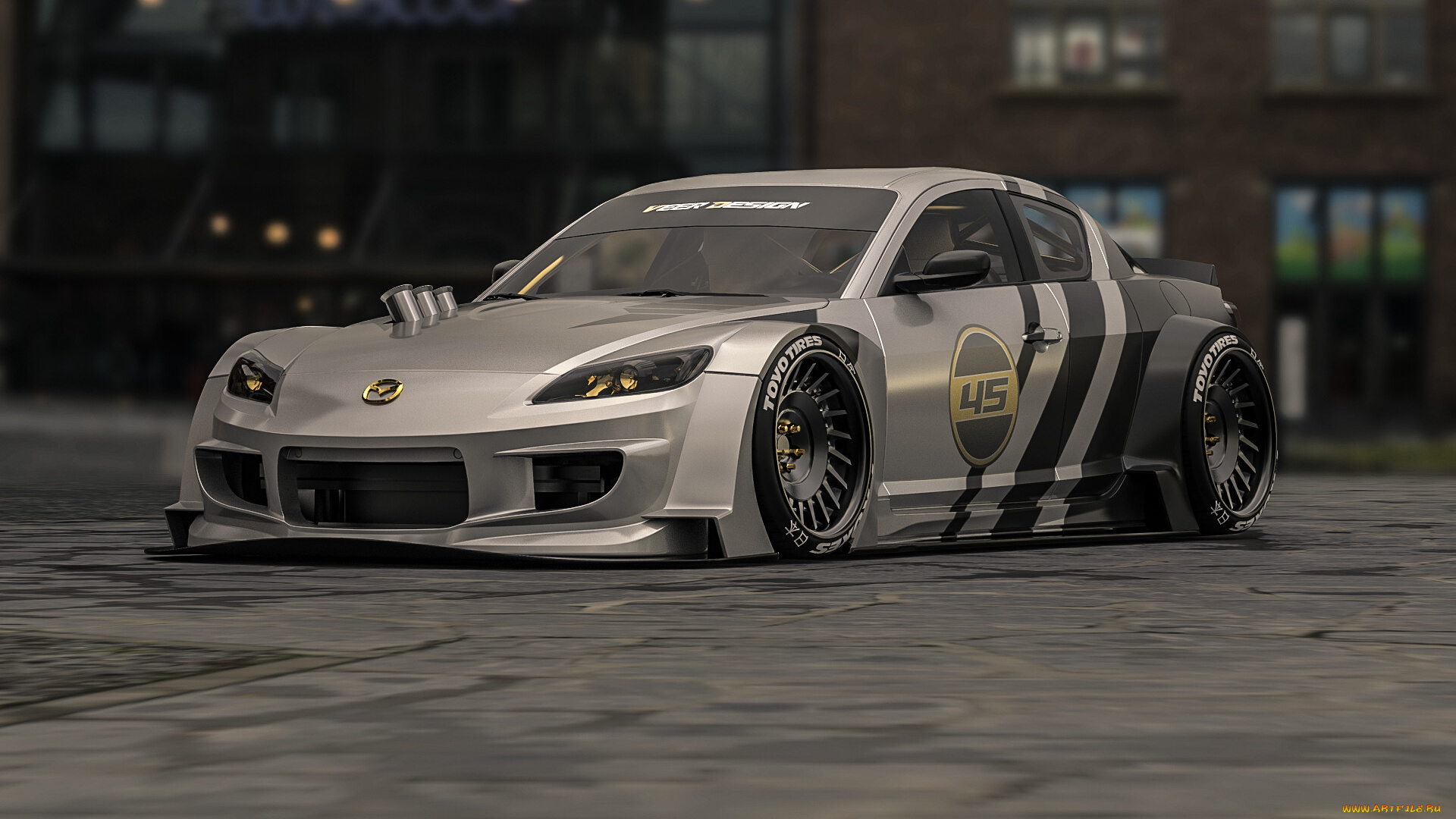 mazda, rx-8, автомобили, 3д, mazda, rx8, роторное, чудовище, japan, legend, японская, легенда