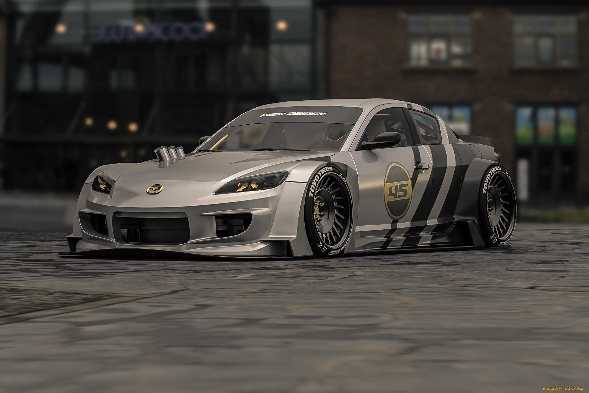 mazda, rx-8, автомобили, 3д, mazda, rx8, роторное, чудовище, japan, legend, японская, легенда