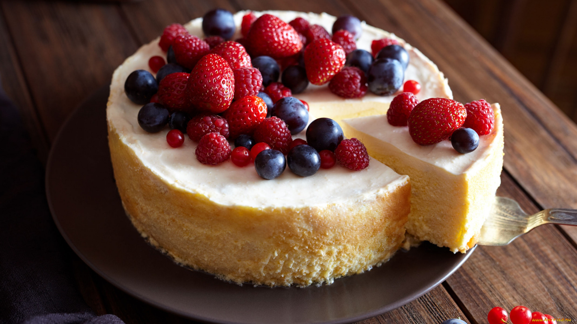 еда, торты, ягоды, торт, клубника, малина