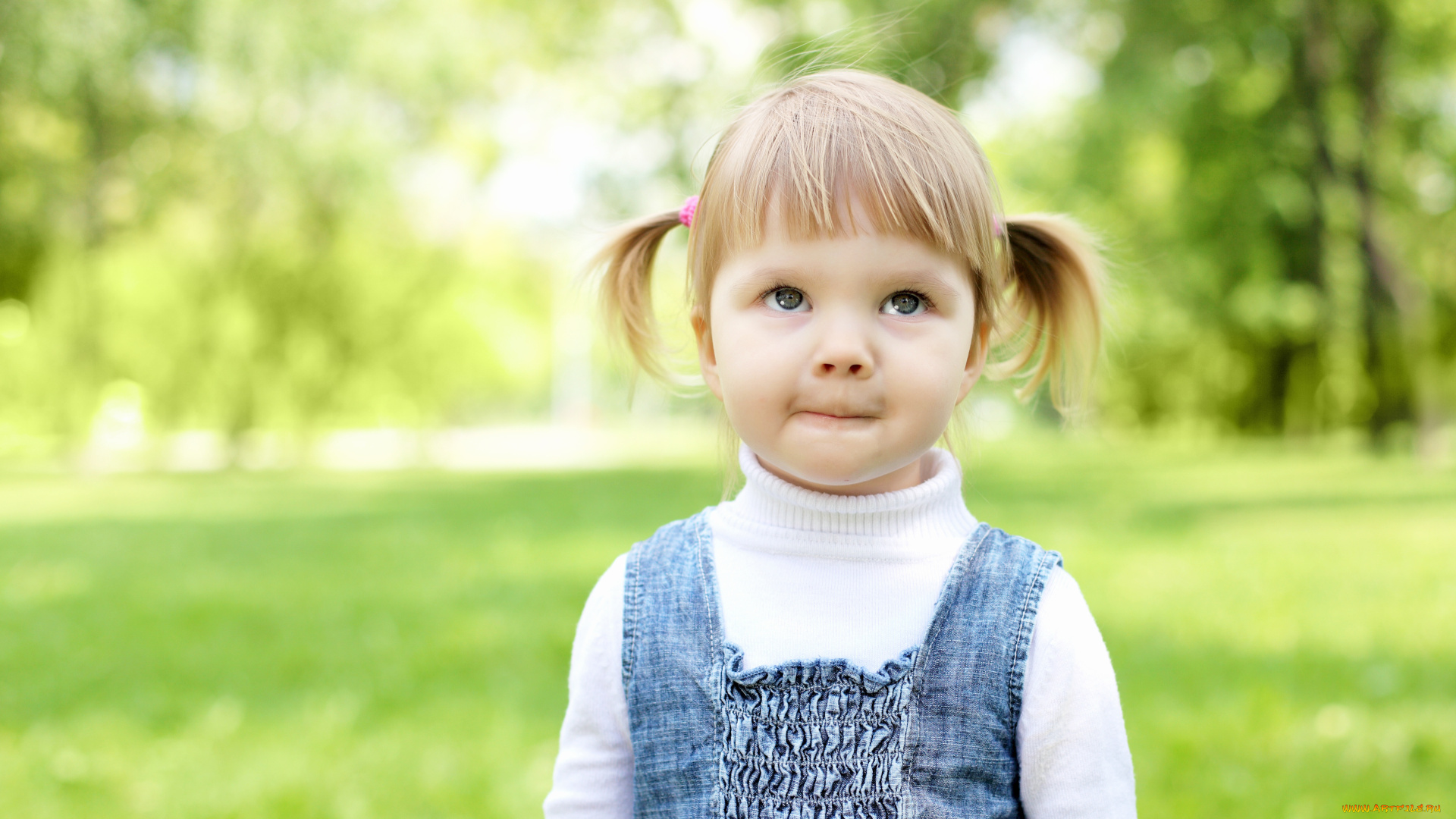 разное, дети, девочка, лужайка