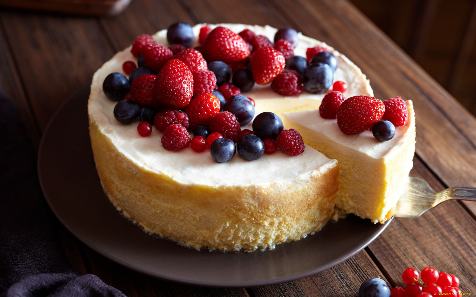 еда, торты, ягоды, торт, клубника, малина