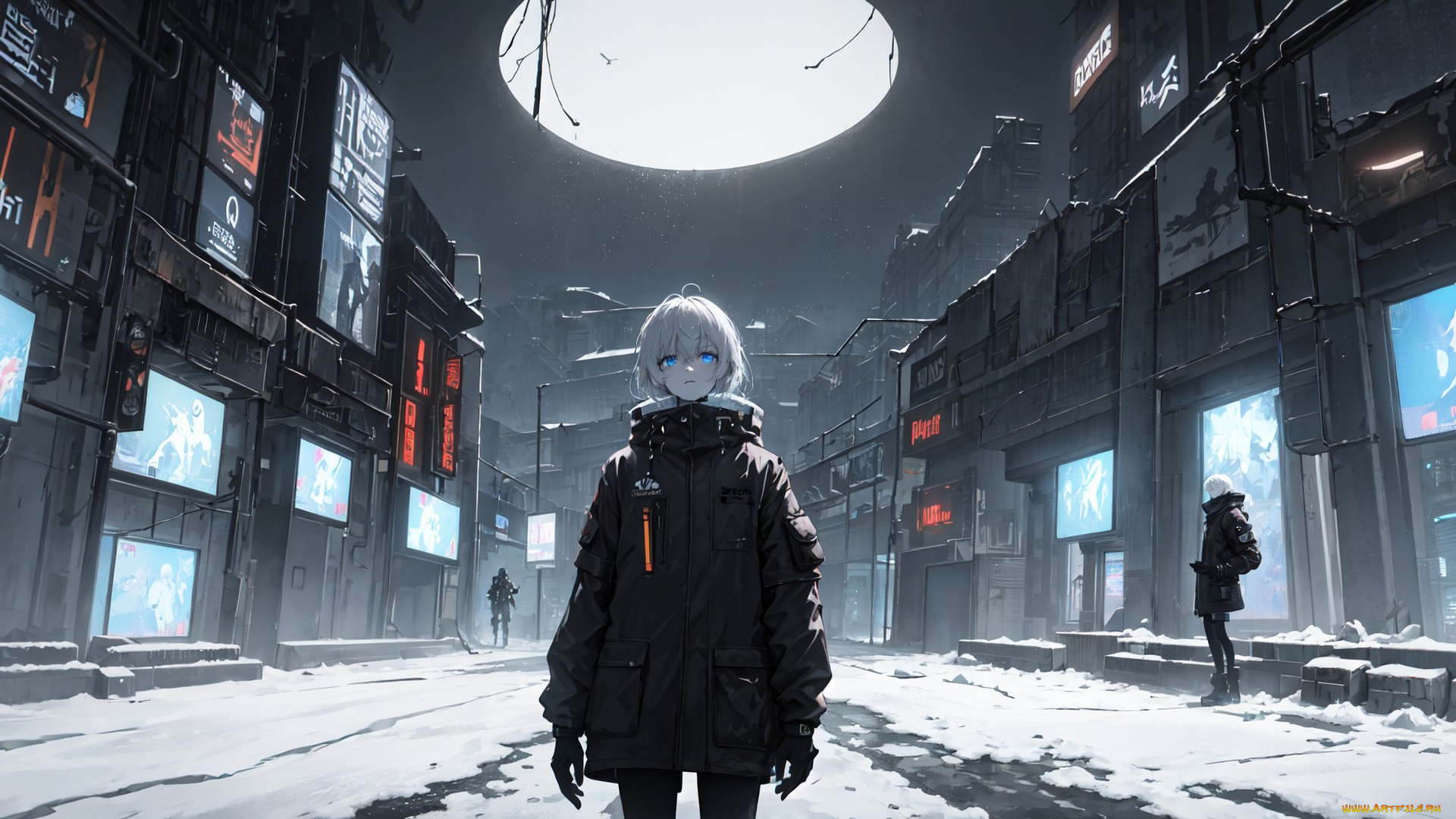 аниме, зима, , новый, год, , рождество, нейросети, графика, нейроарт, ai, art, нейронные, сети, рисунки, нейро, искусство