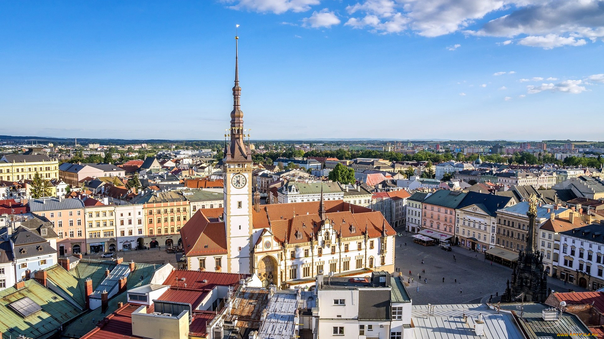 olomouc, moravia, czechia, города, -, панорамы