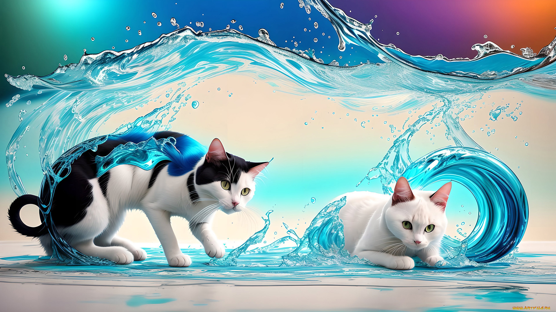 рисованное, животные, , косатки, нейросети, графика, нейроарт, ai, art, нейронные, сети, рисунки, нейро, искусство