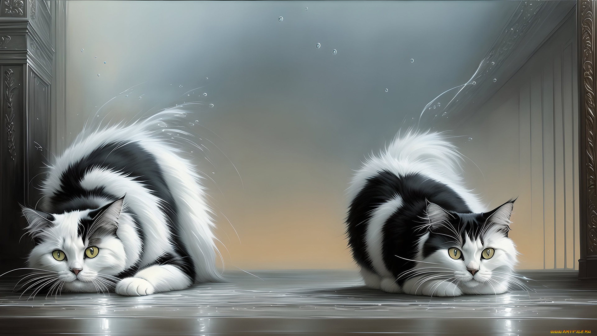 рисованное, животные, , коты, нейросети, графика, нейроарт, ai, art, нейронные, сети, рисунки, нейро, искусство