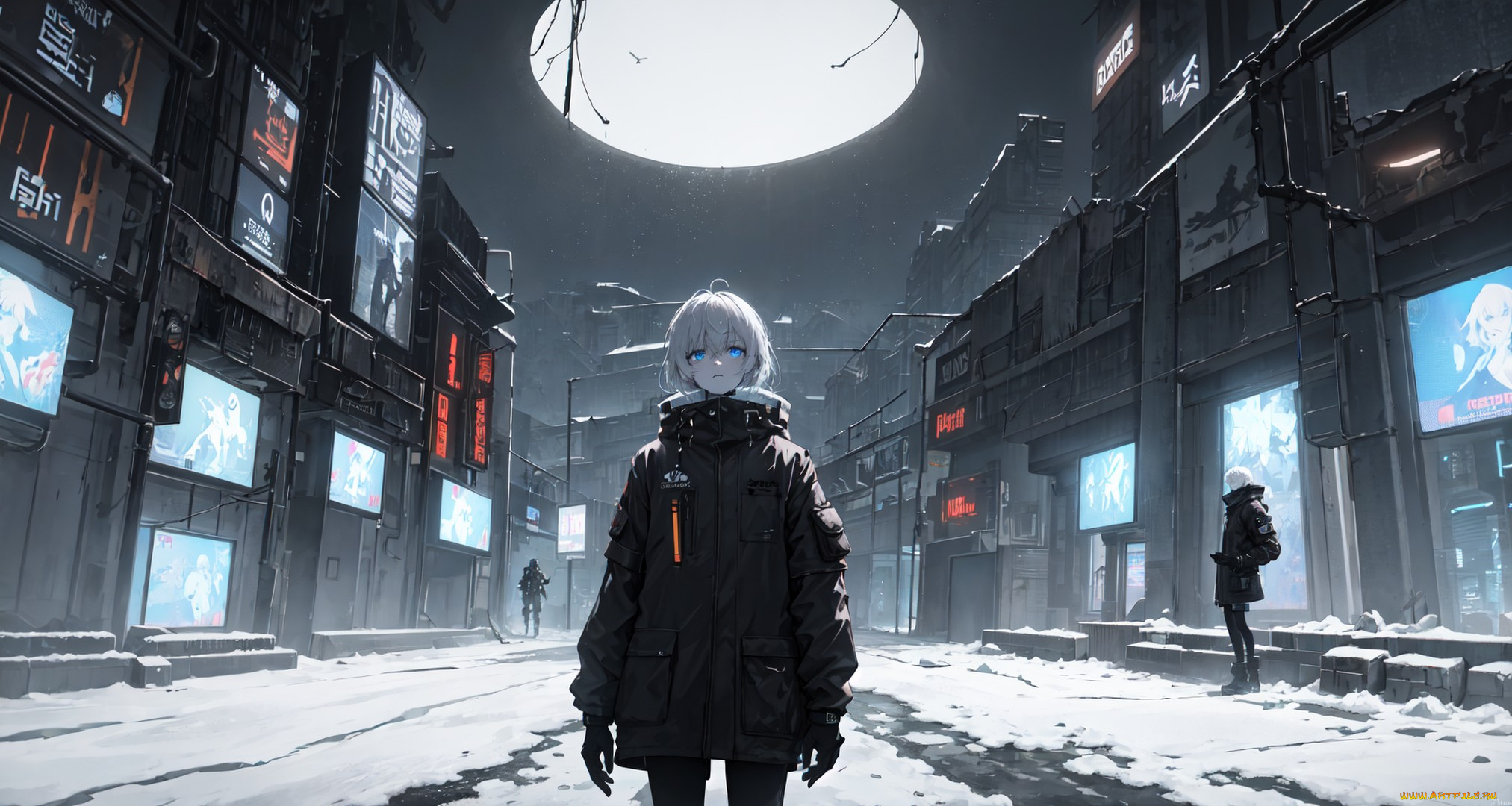 аниме, зима, , новый, год, , рождество, нейросети, графика, нейроарт, ai, art, нейронные, сети, рисунки, нейро, искусство