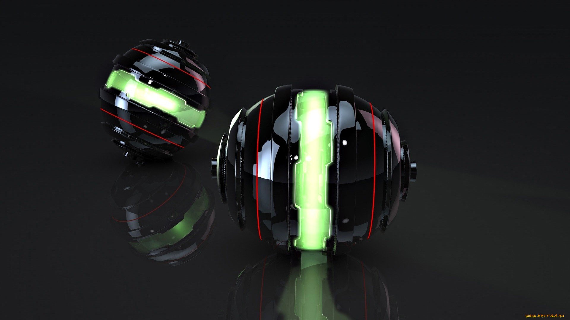 3д, графика, шары, , balls, шарики, техника, отражение