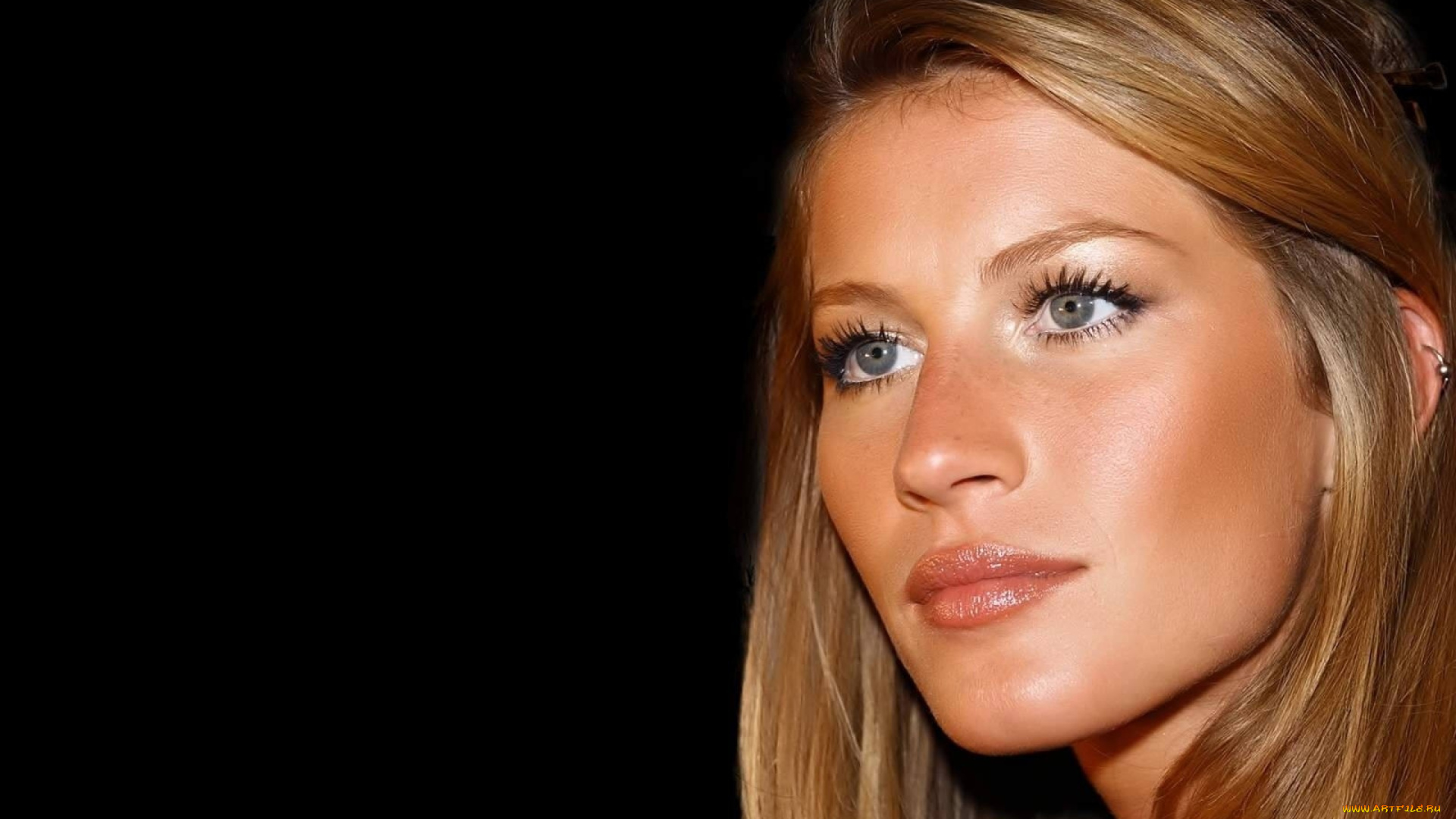 девушки, gisele, bundchen, модель, шатенка, лицо