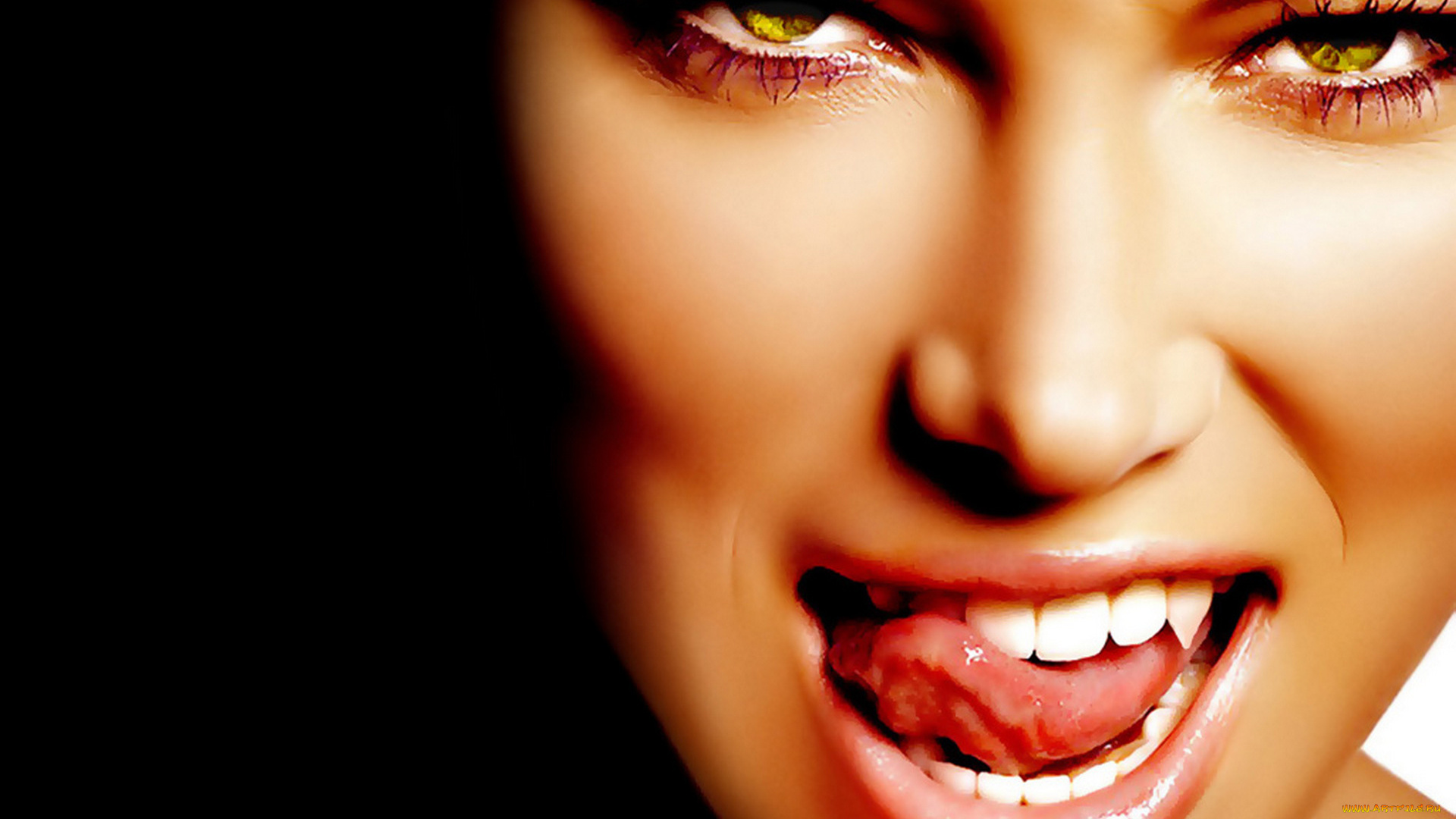 девушки, jessica, biel, актриса, лицо, взгляд, язык