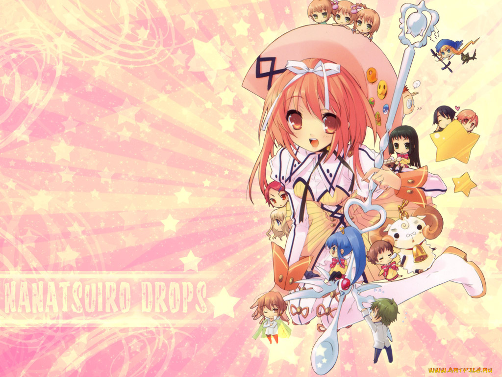 аниме, nanatsuiro, drops