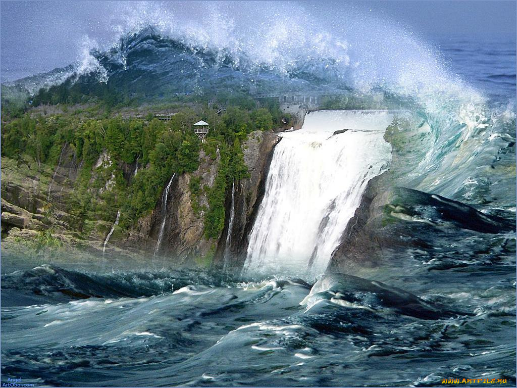 рисованные, природа