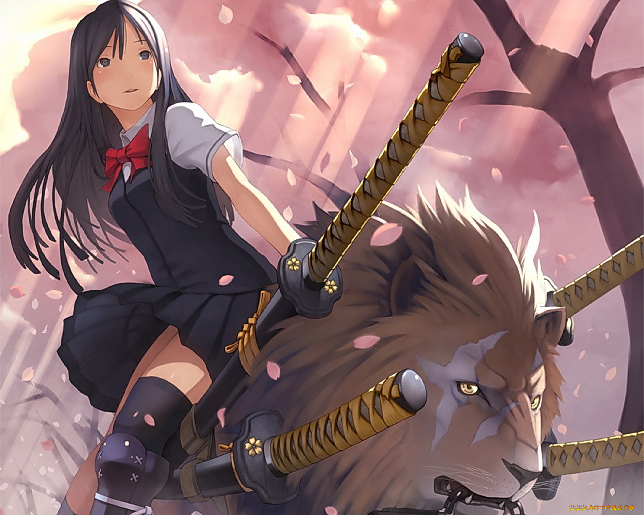 аниме, weapon, blood, technology