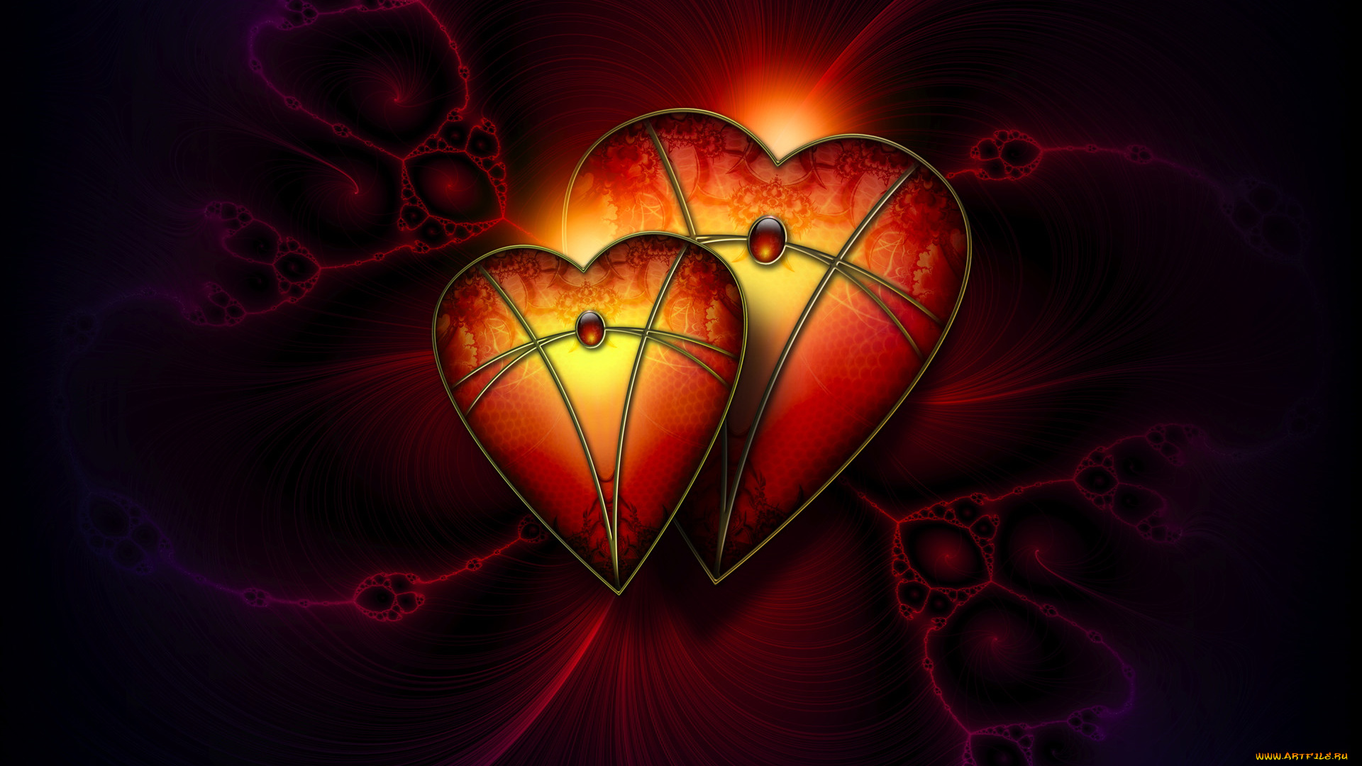 3д, графика, romance, сердечки