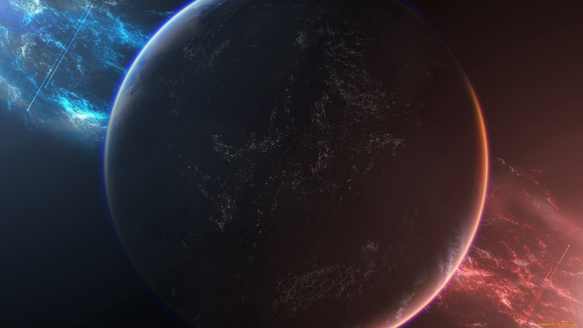 космос, арт, планета