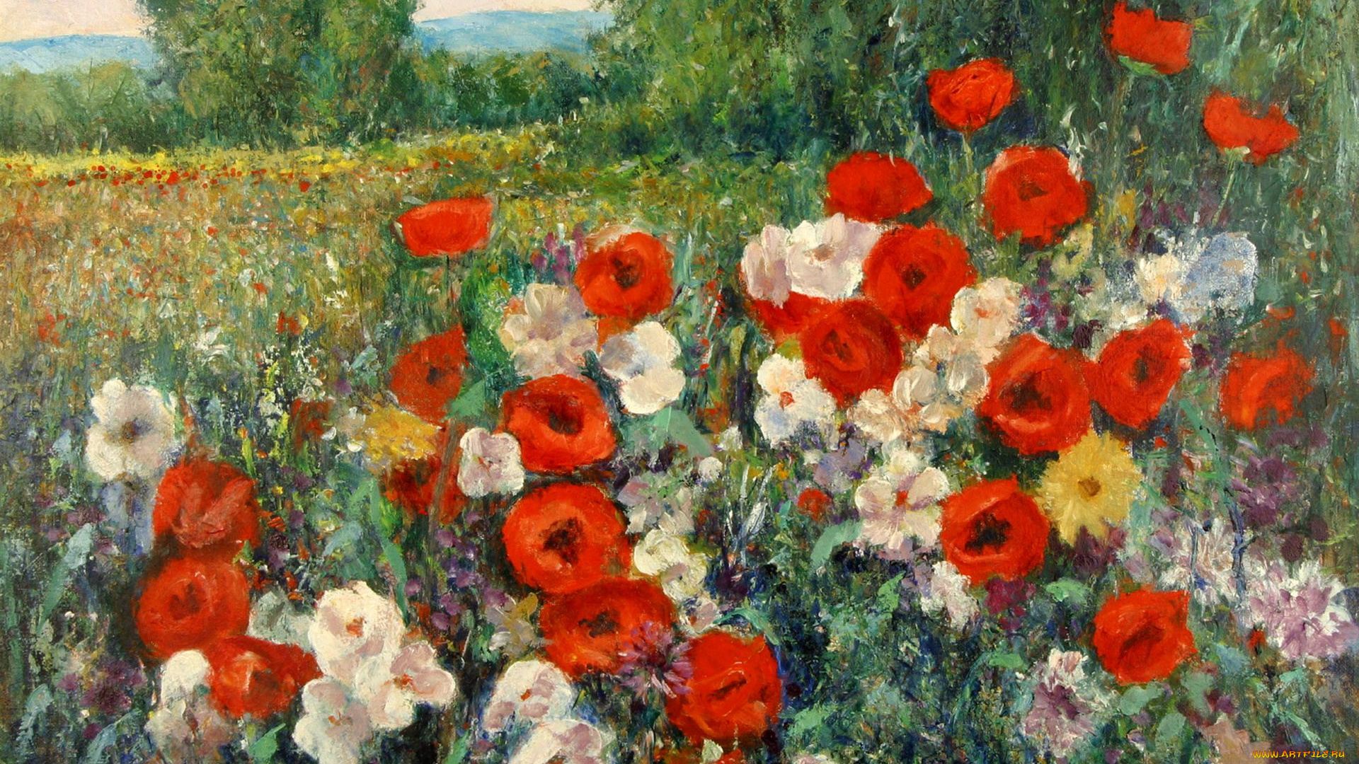 louis, joesph, cresenti, рисованные, маки