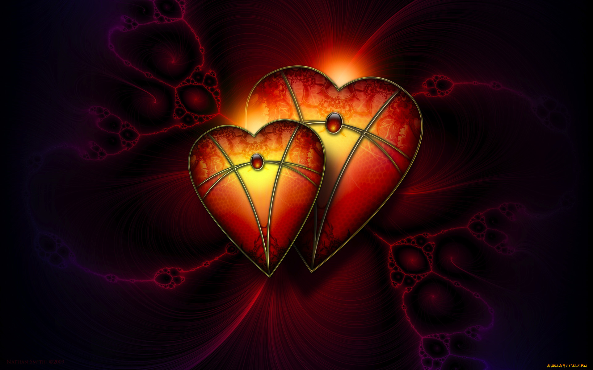 3д, графика, romance, сердечки